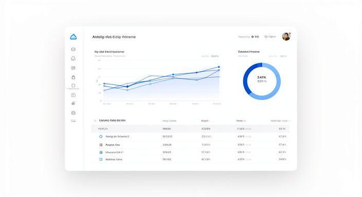 Advanced dashboard showing operational metrics